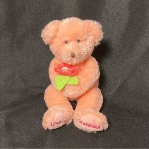 ⭐️ Vintage 2006 Dear Grandma The Pink Bear Ty Beanie Baby